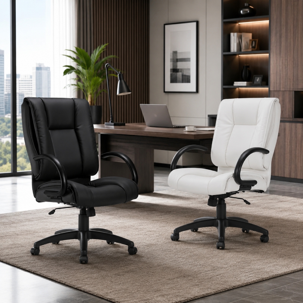 office chair-Luxhide Leather Highback-2