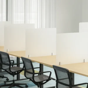 Acrylic Desktop Germ Guard, 1/4″ Thick, Square Edge