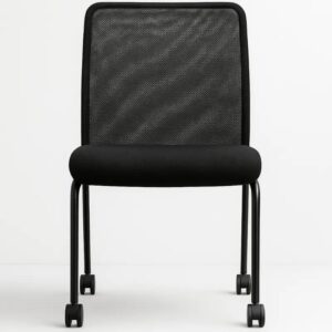 Armless OTG11761B Mesh Back Guest with Caster