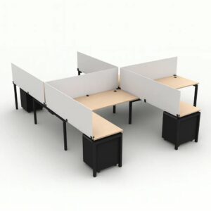 Blade 4-User Benching B3072FBL2442-4 with Privacy Panels