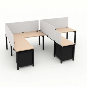 Blade B2460SBL2442 Office Benching Workstation for 2 Person