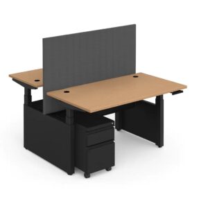 Boost Pro Office Benching BPRO2448-F2-F30 – 2Person Linear Workstation
