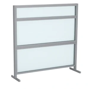 Evolve Wellness Freestanding Privacy Screen, Clear Acrylic