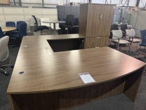 Used Modern U-Shape Executive Desk Suite