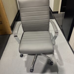 Used Contemporary Executive Office Chair with Chrome Base
