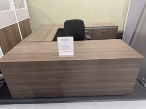 Used Modern Executive U-Shaped Desk with Storage