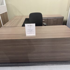 Used Modern Executive U-Shaped Desk with Storage