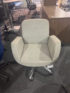 Used Upholstered Guest Office Chair with Arms