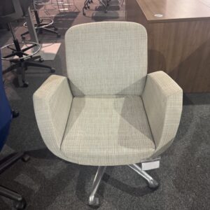 Used Upholstered Guest Office Chair with Arms