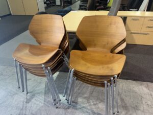 Used Contemporary Stack Chairs for Office or Breakroom