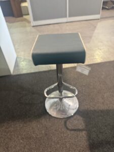 Used Adjustable Modern Bar Stool with Chrome Base