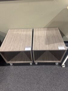 Used Modern Office End Table with Open Storage
