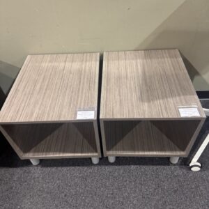 Used Modern Office End Table with Open Storage