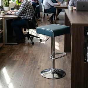 Used Adjustable Modern Bar Stool with Chrome Base