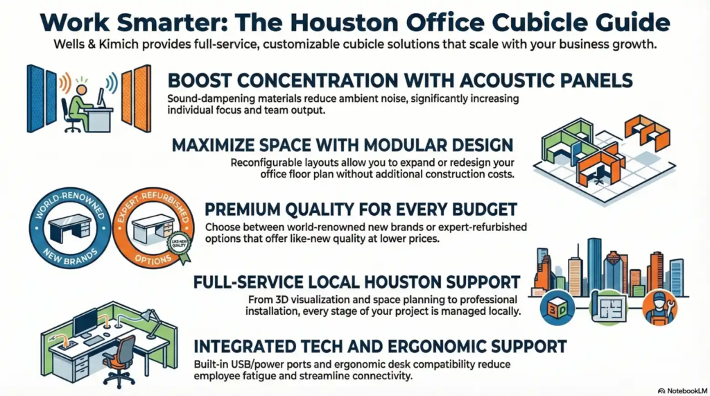 Houston Office Cubicle Guide infographic