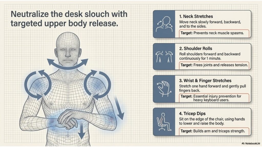 Upper Body Exercises at work