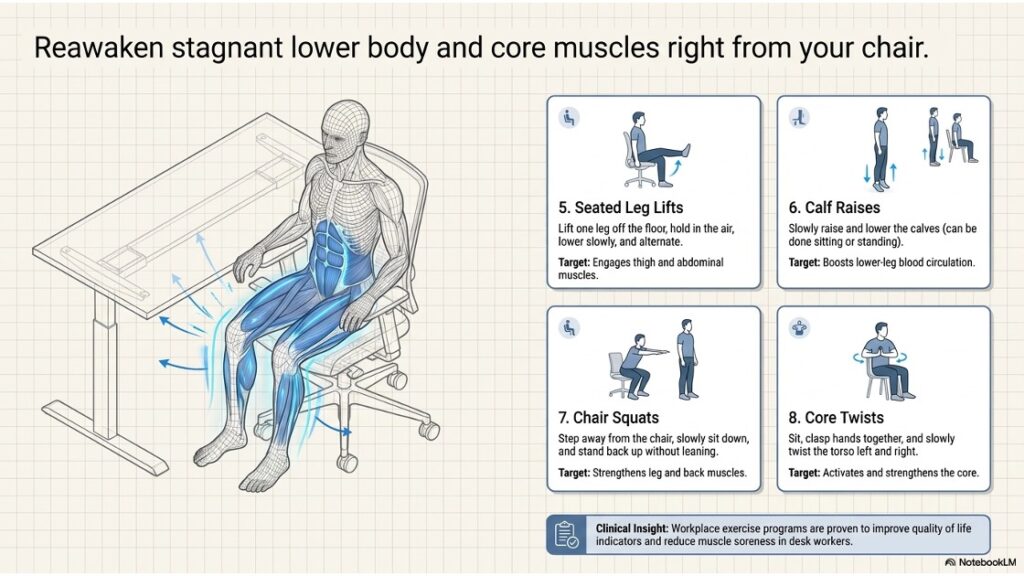 Upper Body Exercises at work