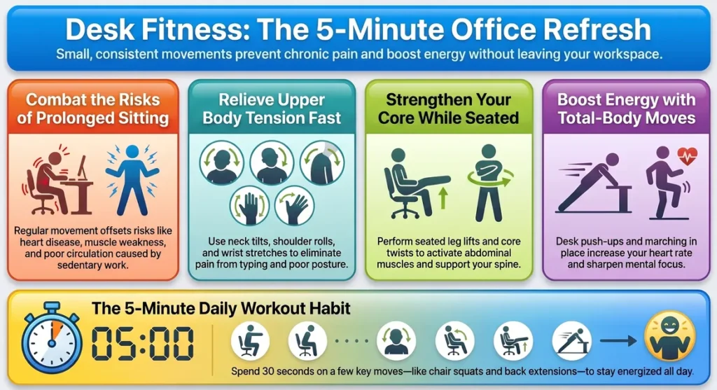 Desk Exercises at work