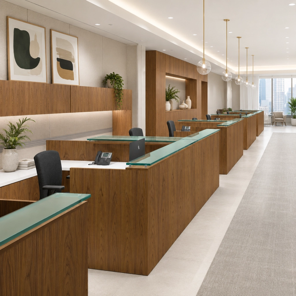 Global Lufton Veneer Desking Series-1
