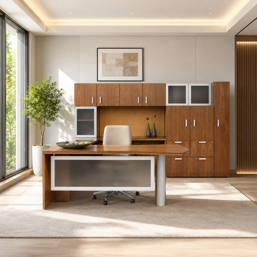 Global Lufton Veneer Desking Series-2