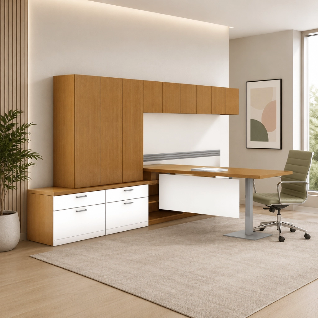 Global Lufton Veneer Desking Series-4