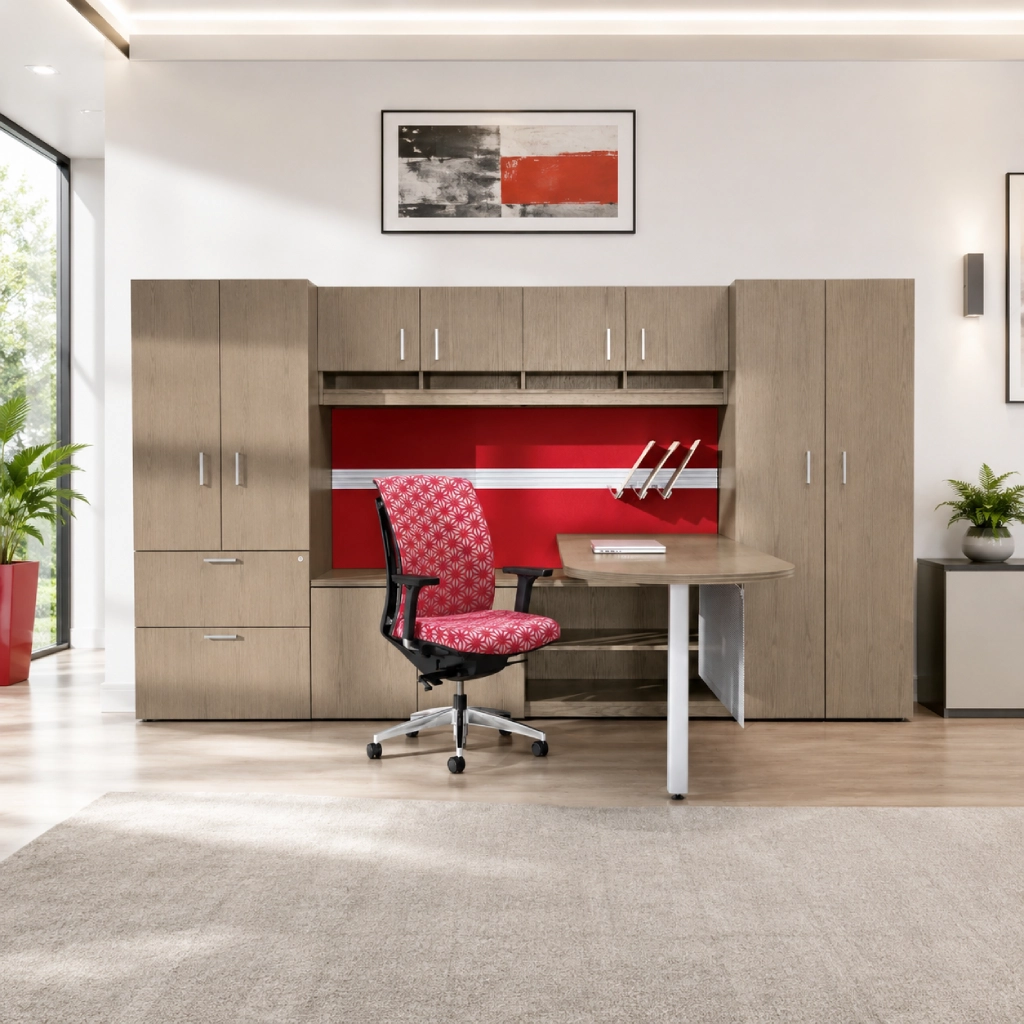 Global Lufton Veneer Desking Series-6
