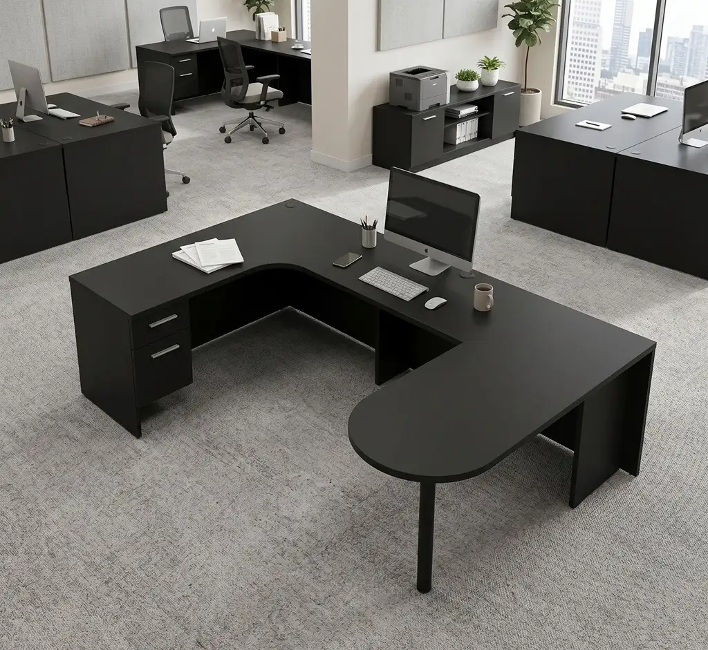 U-shaped office desks