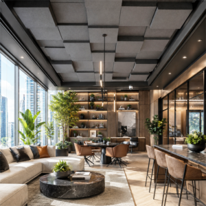 Gradi Acoustic Felt Ceiling Grid Tile