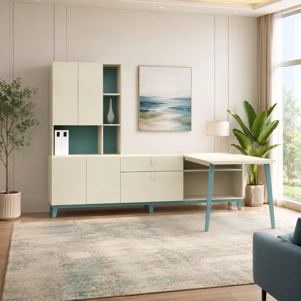 Corby Laminate Office Desk-var2