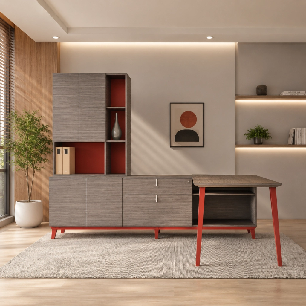 Corby Laminate Office Desk-var4