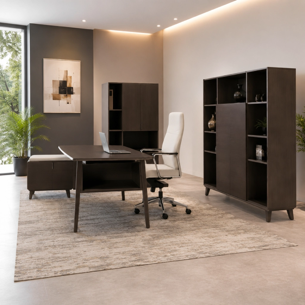 Corby Laminate Office Desk-var5