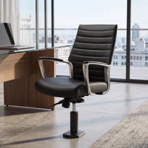 Global Accord Upholstered Medium Back Tilter, Pedestal Base