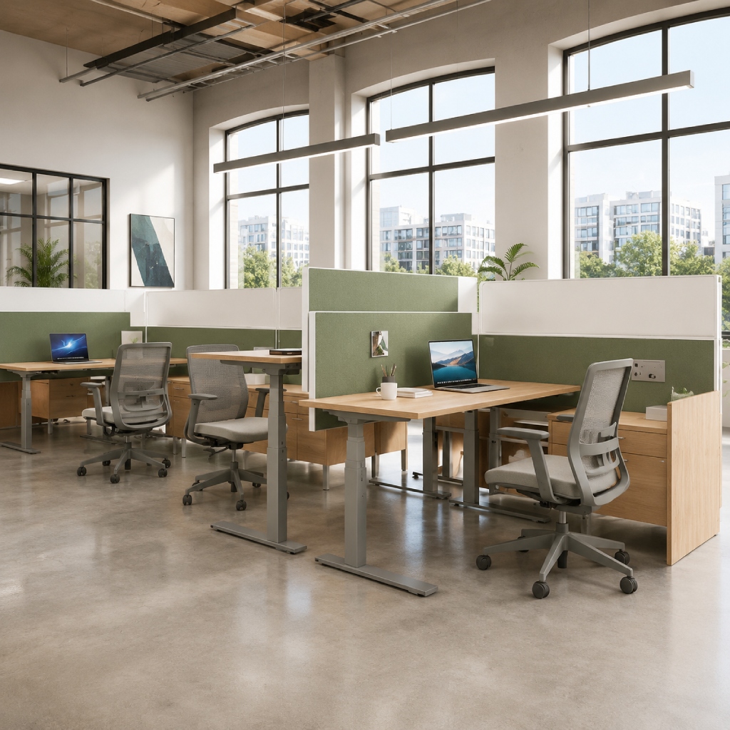 Global FreeFit Height Adjustable Desks and Chairs-var1