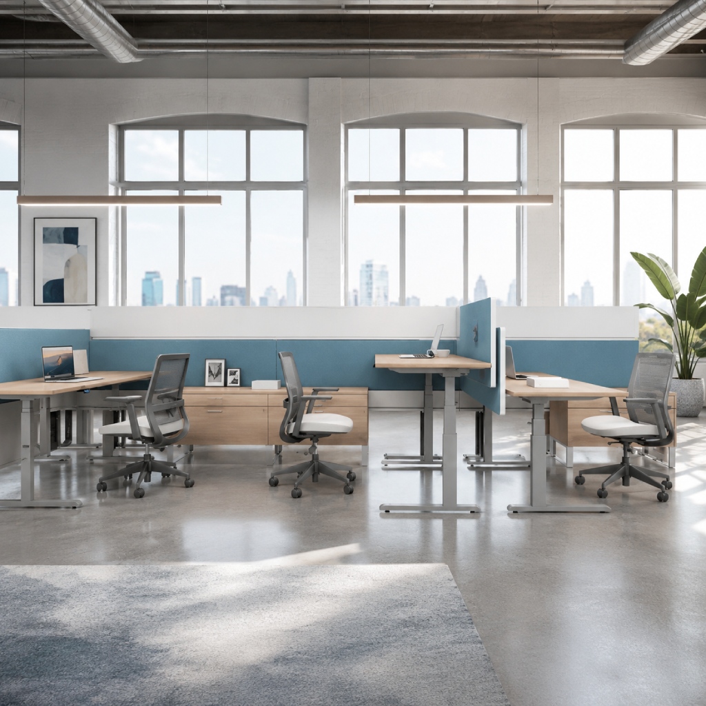Global FreeFit Height Adjustable Desks and Chairs-var3