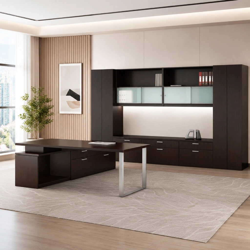 Global Lufton Veneer Desking Series-9