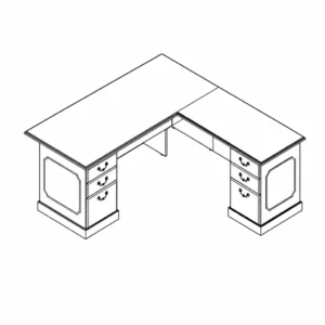 Indiana Arlington Veneer Desk