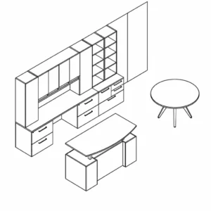 Indiana Canvas Laminate Desk