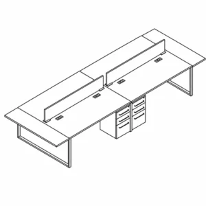 Indiana Canvas Laminate Desk