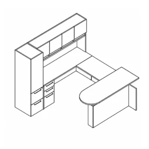 Indiana Height Adjustable Laminate Desk