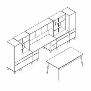 Indiana Iconic Veneer Desk