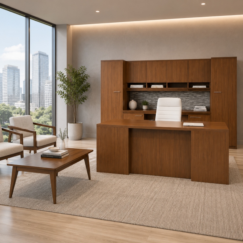 Indiana Madera Laminate Desk-v4