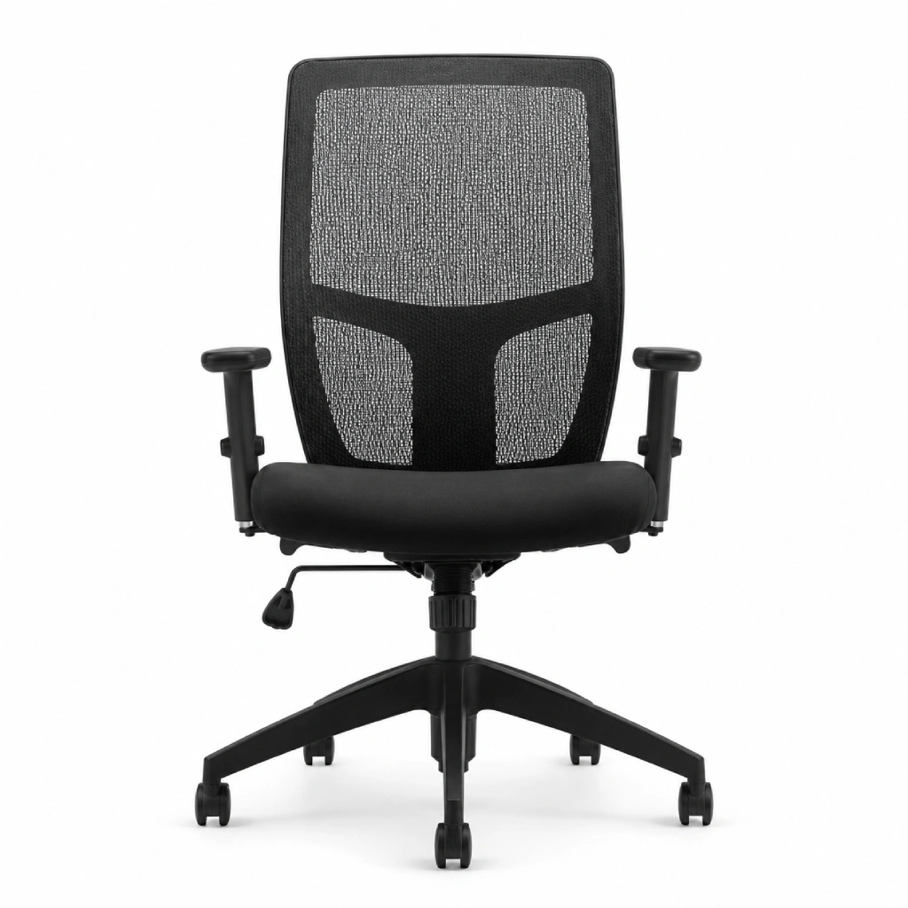 Offices To Go OTG3191B Mesh Back Synchro-Tilt Chair-v6
