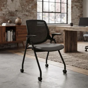 Roma Mesh Back Flip Seat Nesting Chair