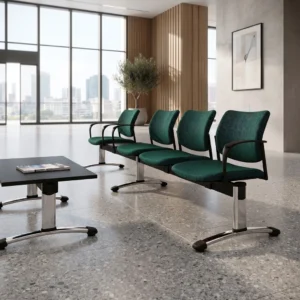 Sidero Tandem Beam Seating with Tables