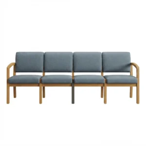 Steel Tandem Beam Wooden Arm Seating