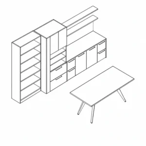 Indiana Gesso Veneer Desk