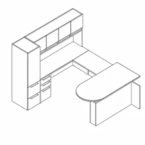 Indiana Gesso Veneer Desk