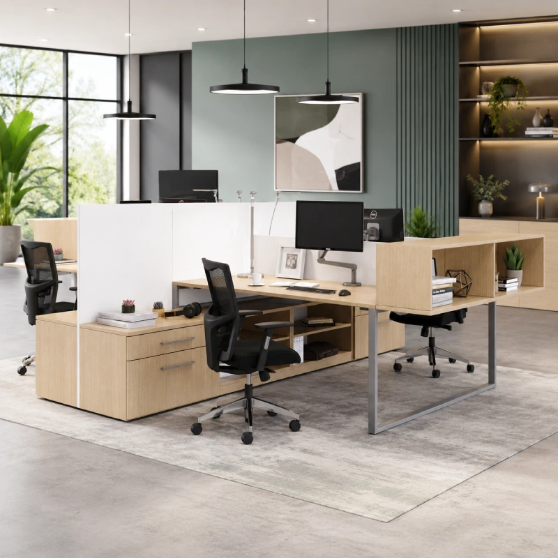 Veneer desk Gesso var1