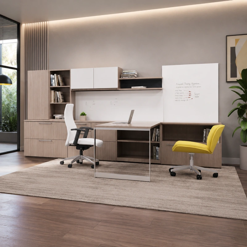 Veneer desk Gesso var2