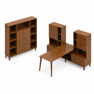 Global Corby Veneer Office Desk